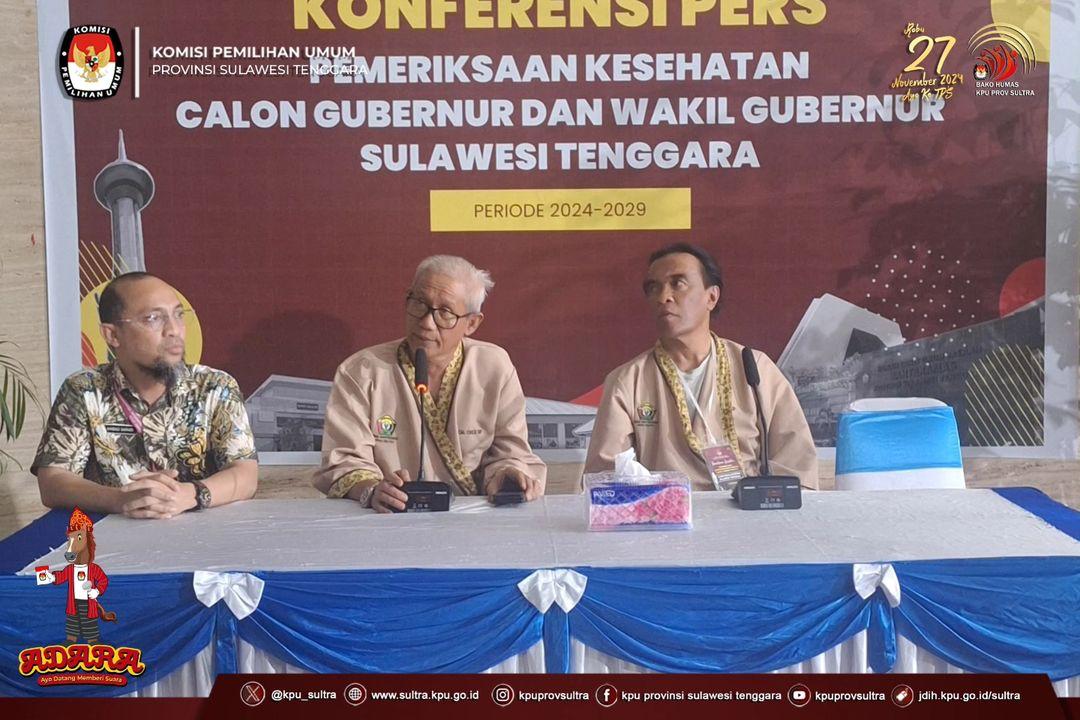 Empat Pasangan Bacalon Gubernur Sultra Jalani Pemeriksaan Kesehatan di RSUD Bahteramas 1 IMG 20240901 WA0058