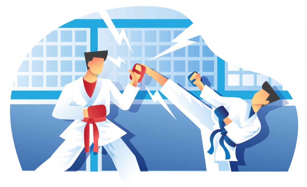 Karate Vector Illustration 1024x696 1