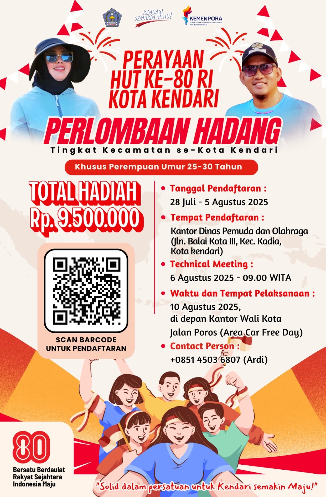 Pastikan Ikut Lomba Hadang Pemkot Kendari, Camat Puuwatu: Momentum Jaga Warisan Budaya Leluhur 2 IMG 20250806 WA0042