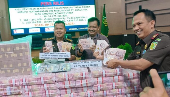 penampakan uang rp 79 miliar yang disita terkait kasus korupsi tambang nikel foto dok istimewa kejati sultra 1 169