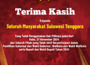 IKLAN TERIMA KASIH KPU SULTRA 2